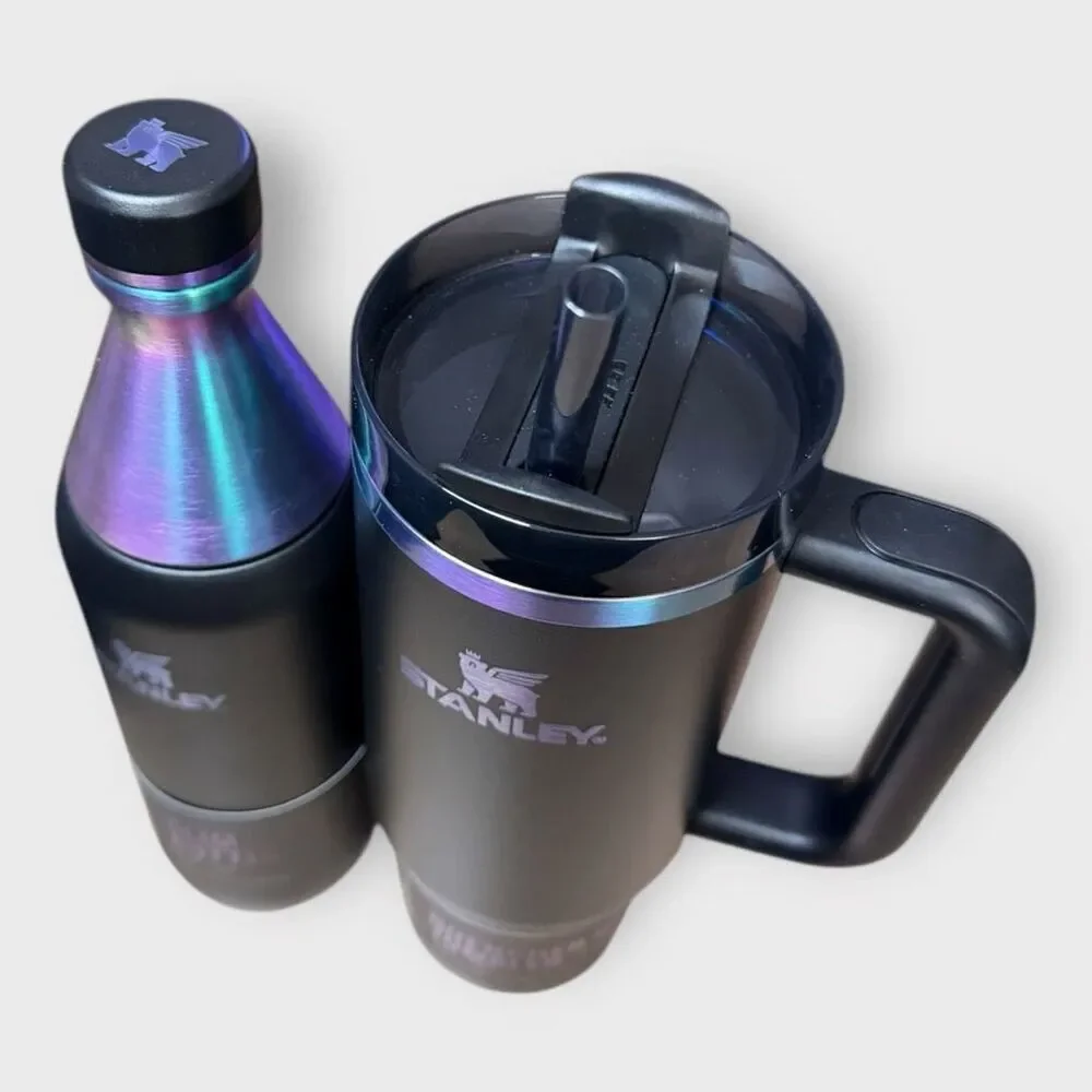 Stanley Black Chroma 20 oz All Day Slim Bottle /30 oz Quencher H2O Tumbler (a) - Picture 2 of 10